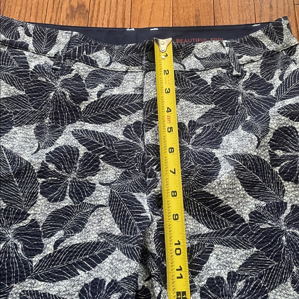 RHONE Blue Hibiscus Print Seersucker Shorts Men’s 32 - Picture 4 of 10
